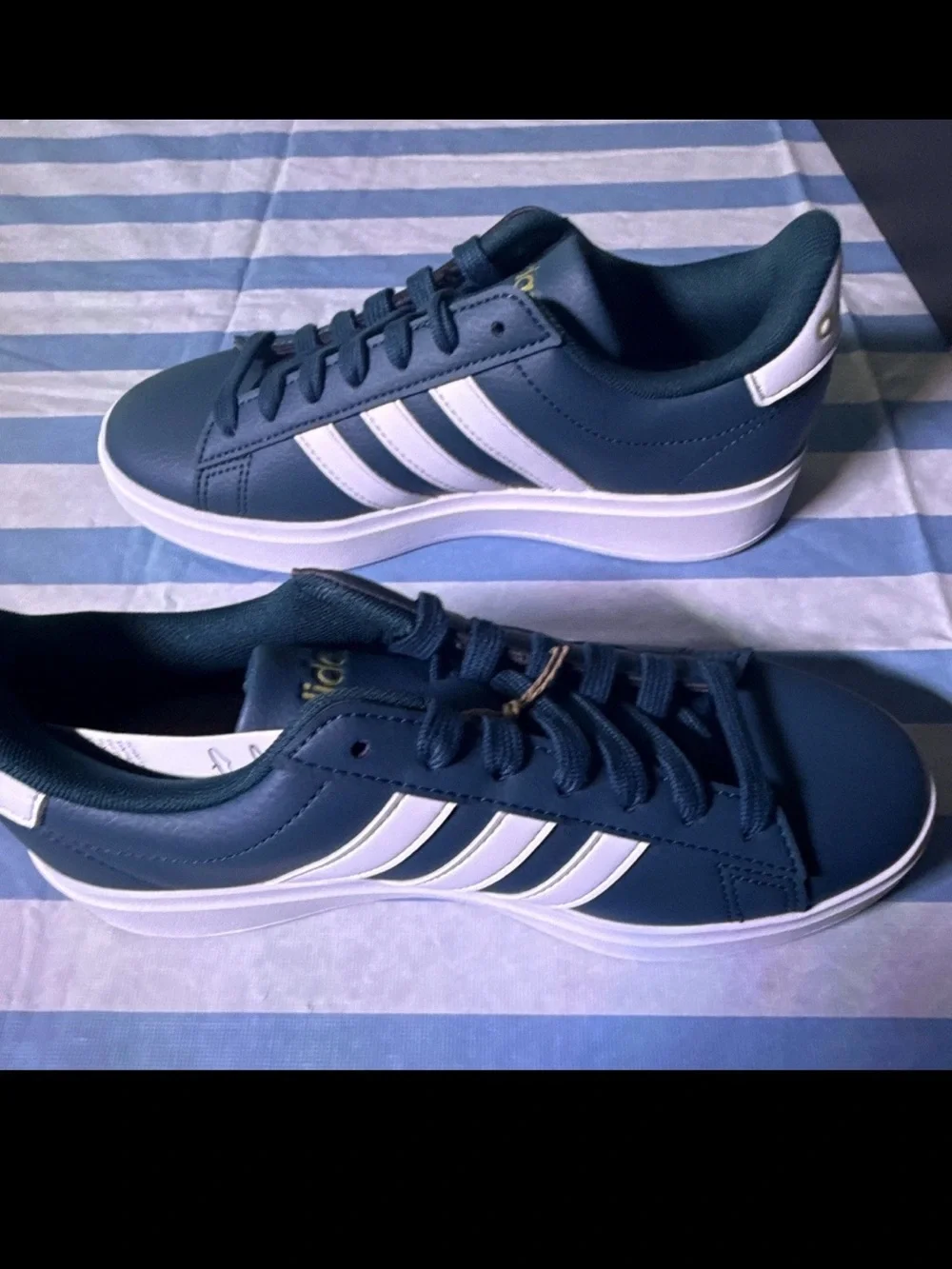 Adidas Grand Court 2.0 Navy Blue Womens 5 Mens 4 4Y IF2840